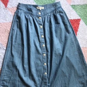 Made well chambray skirt